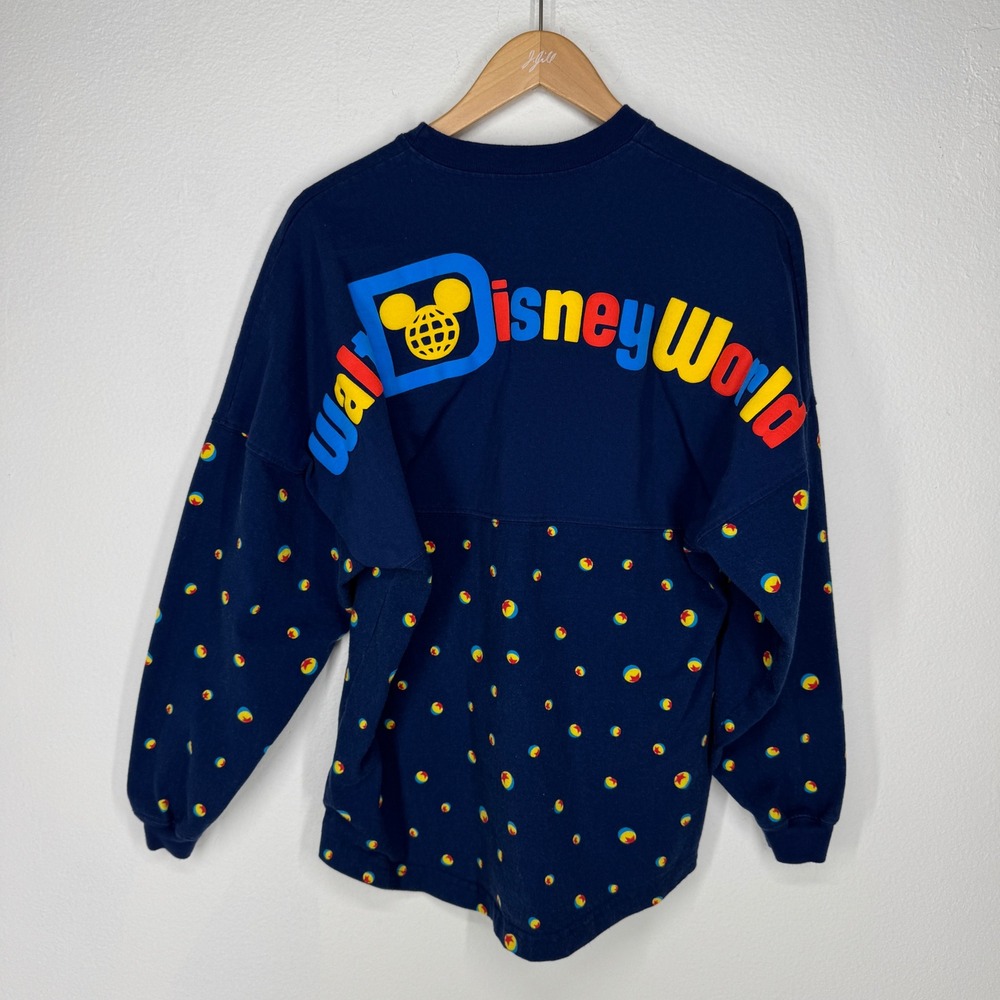 Disney World Spirit Jersey Pixar Luxo‎ Ball Navy Blue Long Sleeve Shirt XS